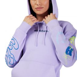 BLUZA Z KAPTUREM FOX LADY HELLO FUTURE FLEECE PO LILAC  ENDURO CROSS