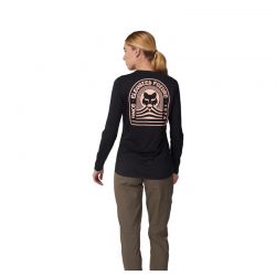 KOSZULKA ROWEROWA Z DŁUGIM RĘKAWEM FOX LADY RANGER DR BLACK  ENDURO CROSS