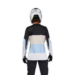 KOSZULKA ROWEROWA Z DŁUGIM RĘKAWEM FOX LADY RANGER GRID BLACK  ENDURO CROSS