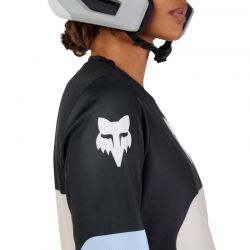 KOSZULKA ROWEROWA Z DŁUGIM RĘKAWEM FOX LADY RANGER GRID BLACK  ENDURO CROSS