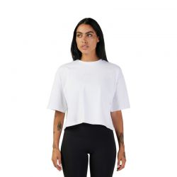 T-SHIRT FOX LADY WORDMARK OS CROP WHITE  ENDURO CROSS