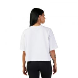 T-SHIRT FOX LADY WORDMARK OS CROP WHITE  ENDURO CROSS