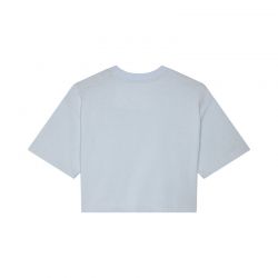 T-SHIRT FOX LADY WORDMARK OS CROP PALE BLUE  ENDURO CROSS