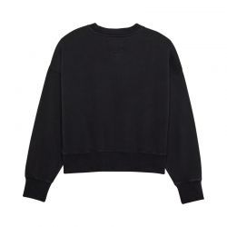 BLUZA FOX LADY WORDMARK OVERSIZED FLEECE CREW BLACK  ENDURO CROSS