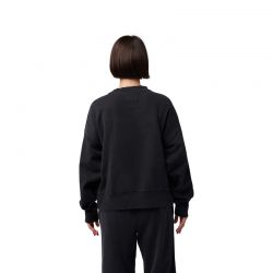 BLUZA FOX LADY WORDMARK OVERSIZED FLEECE CREW BLACK  ENDURO CROSS