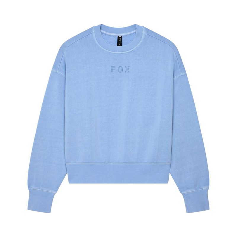BLUZA FOX LADY WORDMARK OVERSIZED FLEECE CREW CASHMERE BLUE  ENDURO CROSS