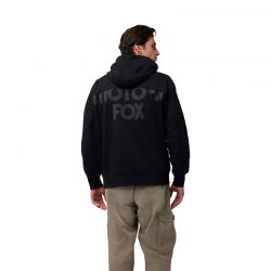 BLUZA Z KAPTUREM FOX MOTO-X OVERSIZED FLEECE PO BLACK  ENDURO CROSS