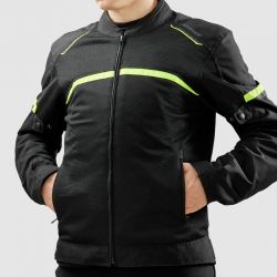 KURTKA TEKSTYLNA OZONE NEO AIR BLACK/FLO YELLOW 