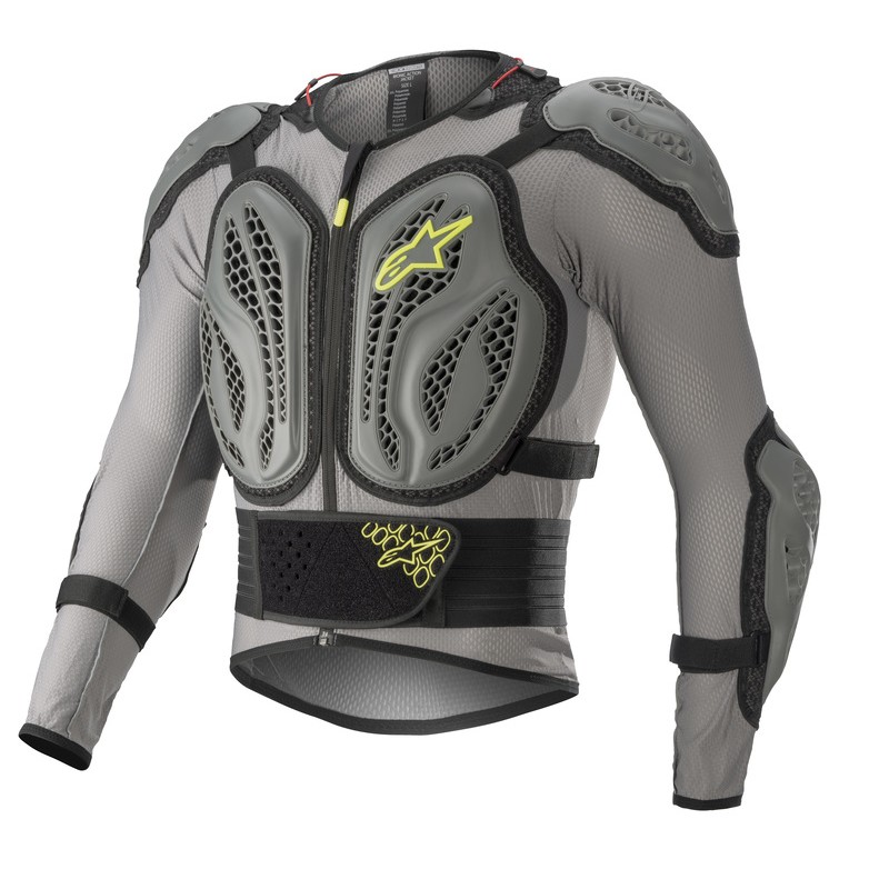 KOSZULKA Z OCHRANIACZAMI ALPINESTARS BIONIC ACTION DARK GREY/ASH GREY/FLUO YELLOW 
