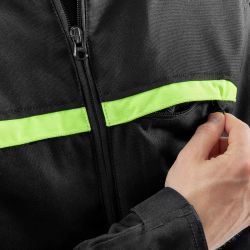 KURTKA TEKSTYLNA OZONE NEO BLACK/FLO YELLOW 