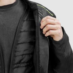 KURTKA TEKSTYLNA OZONE NEO BLACK/FLO YELLOW 