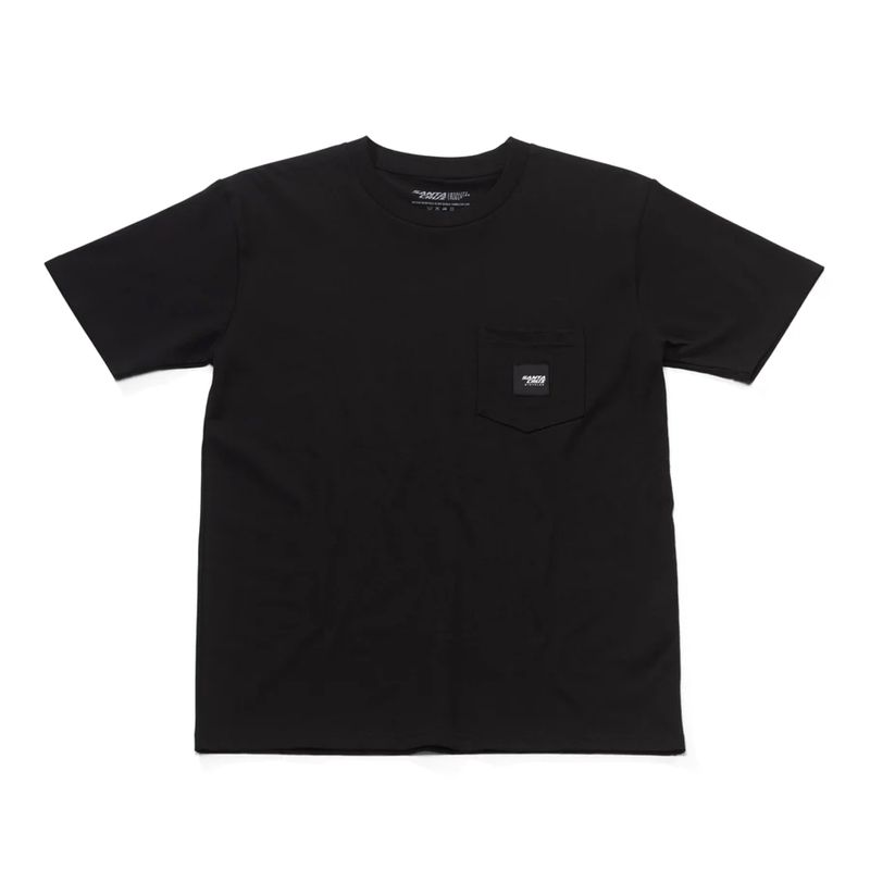 T-SHIRT SANTA CRUZ PATCH POCKET BLACK 