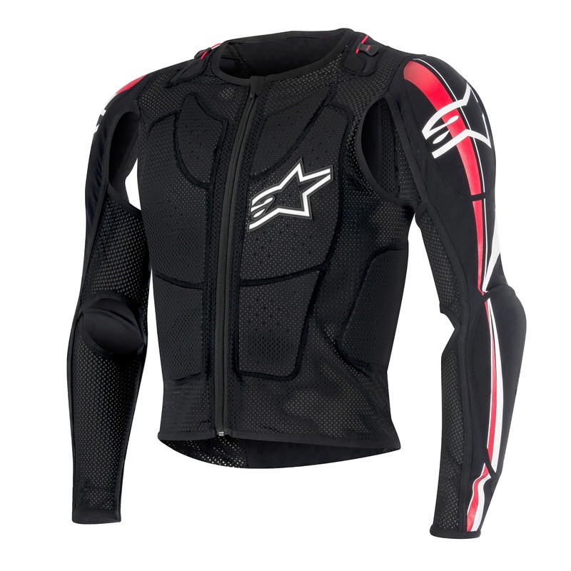 KOSZULKA Z OCHRANIACZAMI ALPINESTARS BIONIC PLUS BLACK/RED/WHITE 