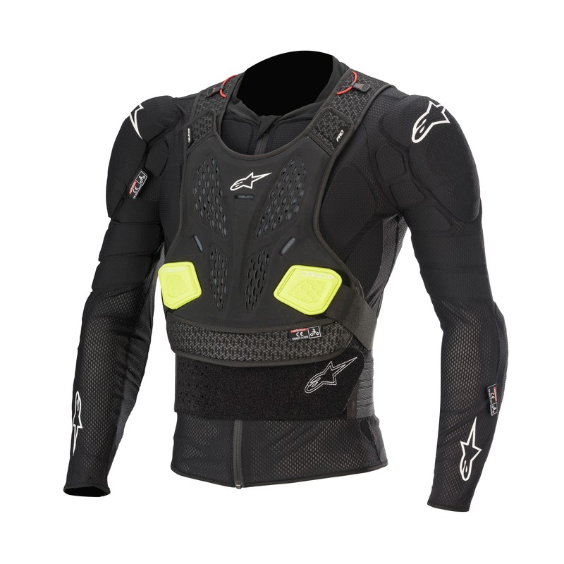 KOSZULKA Z OCHRANIACZAMI ALPINESTARS BIONIC PRO V2 BLACK/FLUO YELLOW 