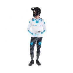 KOSZULKA ROWEROWA Z DŁUGIM RĘKAWEM FOX RANGER DIGI IMAGE WHITE  ENDURO CROSS