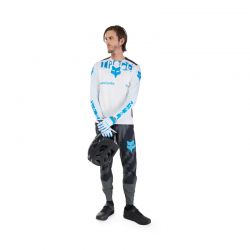KOSZULKA ROWEROWA Z DŁUGIM RĘKAWEM FOX RANGER DIGI IMAGE WHITE  ENDURO CROSS