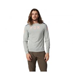 KOSZULKA ROWEROWA Z DŁUGIM RĘKAWEM FOX RANGER DR AVIATION GREY VINTAGE  ENDURO CROSS