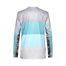 KOSZULKA ROWEROWA Z DŁUGIM RĘKAWEM FOX RANGER GRID STEEL GREY  ENDURO CROSS