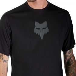 KOSZULKA ROWEROWA FOX RANGER HEAD BLACK  ENDURO CROSS
