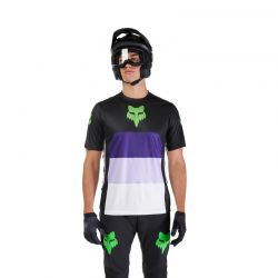 KOSZULKA ROWEROWA FOX RANGER GRID BLACK  ENDURO CROSS