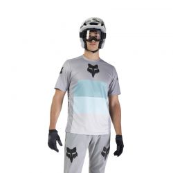 KOSZULKA ROWEROWA FOX RANGER GRID STEEL GREY  ENDURO CROSS