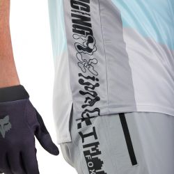 KOSZULKA ROWEROWA FOX RANGER GRID STEEL GREY  ENDURO CROSS