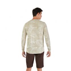 KOSZULKA ROWEROWA Z DŁUGIM RĘKAWEM FOX RANGER TRU DRI CREAM  ENDURO CROSS
