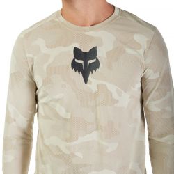 KOSZULKA ROWEROWA Z DŁUGIM RĘKAWEM FOX RANGER TRU DRI CREAM  ENDURO CROSS