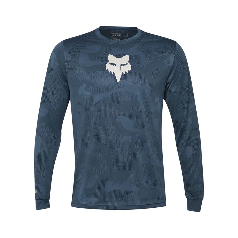 KOSZULKA ROWEROWA Z DŁUGIM RĘKAWEM FOX RANGER TRU DRI DARK VINTAGE  ENDURO CROSS