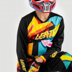 ZESTAW OFFROADOWY (BLUZA I SPODNIE) LEATT MINI JUNIOR RIDE KIT 3.5 CARNIVAL XXS/EU100/110CM