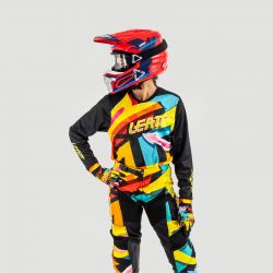 ZESTAW OFFROADOWY (BLUZA I SPODNIE) LEATT MINI JUNIOR RIDE KIT 3.5 CARNIVAL XXS/EU100/110CM