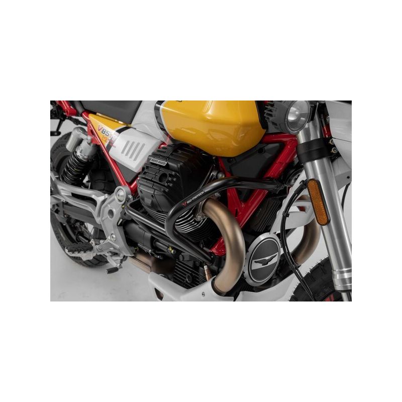 CRASHBAR/GMOL SW-MOTECH MOTO GUZZI V85 TT/TRAVEL (19-23) BLACK