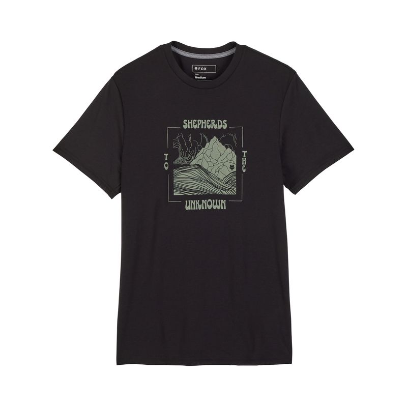 T-SHIRT FOX SHEPHERDS TECH BLACK  ENDURO CROSS