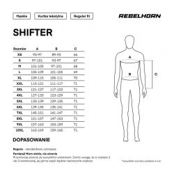 KOSZULA REBELHORN SHIFTER BLACK/GREY  ENDURO CROSS