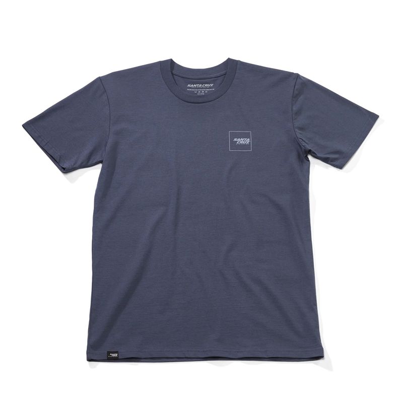T-SHIRT SANTA CRUZ SKETCH SQUARED PETROL BLUE 
