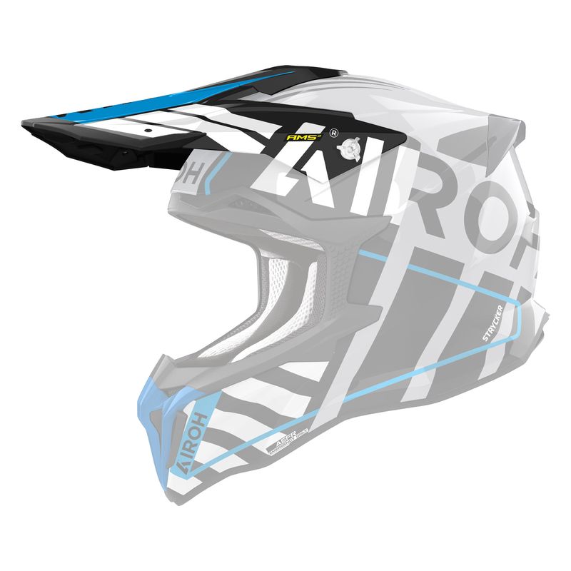DASZEK DO KASKU AIROH STRYCKER BRAVE BLUE/GREY GLOSS