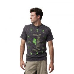 T-SHIRT FOX THROTTLE PREM BLACK  ENDURO CROSS
