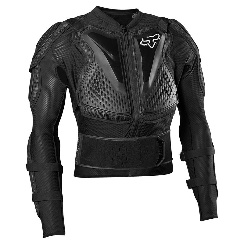 KOSZULKA Z OCHRANIACZAMI FOX TITAN SPORT BLACK  ENDURO CROSS