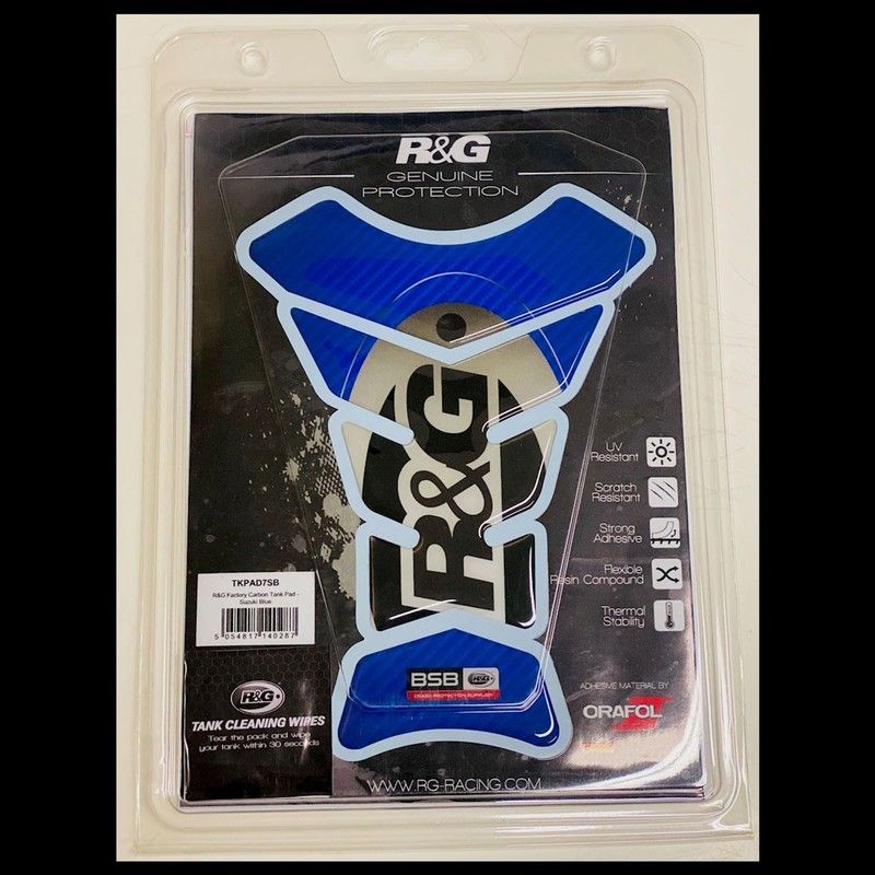 TANKPAD RG RACING FACTORY CARBON SUZUKI BLUE
