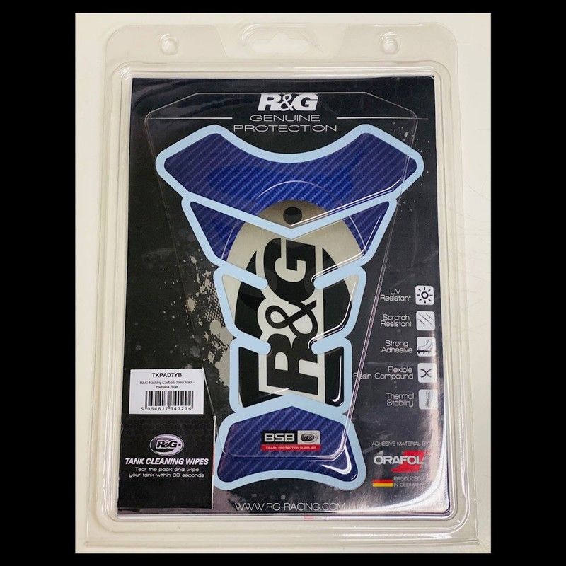TANKPAD RG RACING FACTORY CARBON YAMAHA BLUE