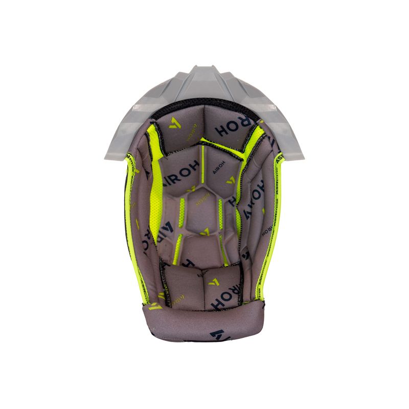 WYŚCIÓŁKA DO KASKU AIROH AVIATOR TWIST 3 GREY/YELLOW + GREY SUPPORT 