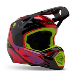 KASK FOX V1 EMOTION FLUO RED  ENDURO CROSS
