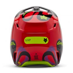 KASK FOX V1 EMOTION FLUO RED  ENDURO CROSS