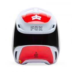 KASK FOX V1 FLOW WHITE/RED  ENDURO CROSS
