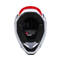 KASK FOX V1 FLOW WHITE/RED  ENDURO CROSS