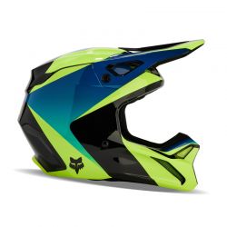 KASK FOX V1 STREAK BLACK/YELLOW  ENDURO CROSS