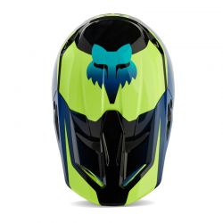KASK FOX V1 STREAK BLACK/YELLOW  ENDURO CROSS