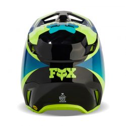 KASK FOX V1 STREAK BLACK/YELLOW  ENDURO CROSS