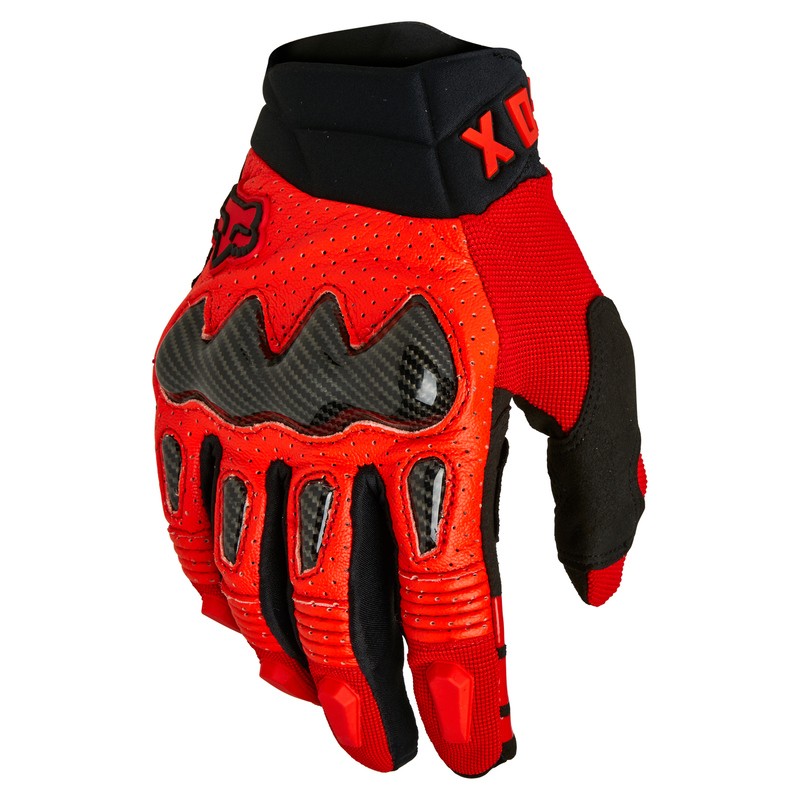 RĘKAWICE FOX BOMBER CE FLUORESCENT RED  ENDURO CROSS