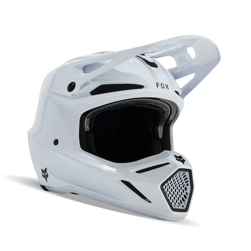 KASK FOX V3 RS CARBON SOLID WHITE  ENDURO CROSS